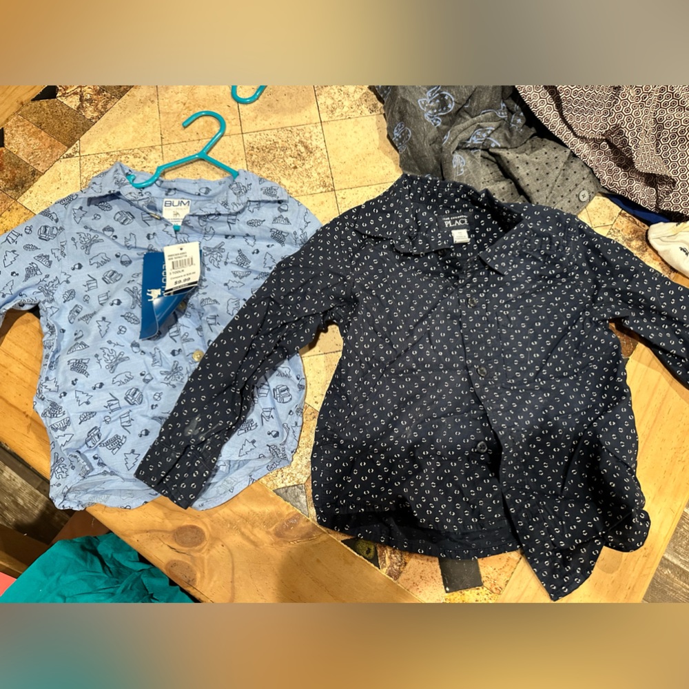 3T button down shirts for little boy